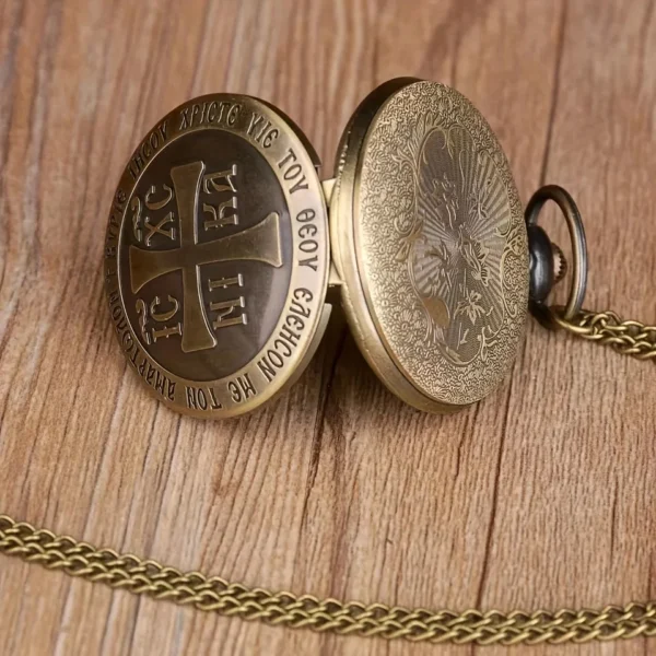Neue Vintage Bronze Taschenuhr - Eine Sammlung für Sie und Ihn – Bild 4