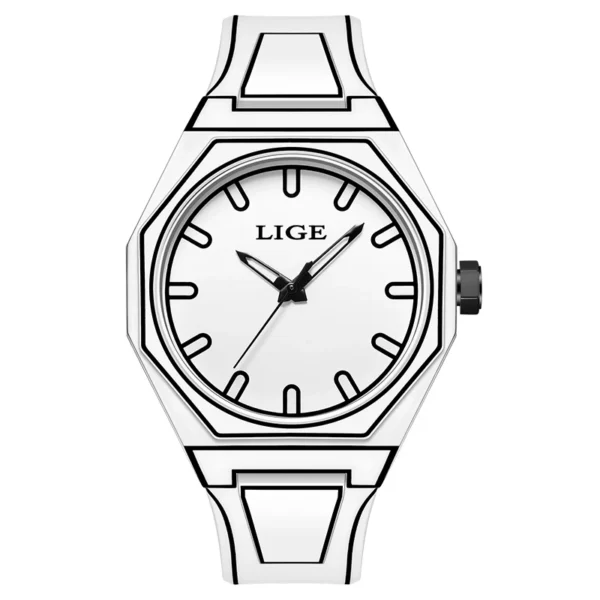 LIGE 89171 Herrenuhr: Luxuriöse Militär-Sportuhr mit Chronograph – Bild 9