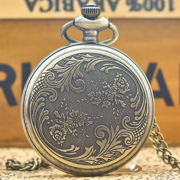 Vintage Bronze-Silber Steampunk Taschenuhr-Muschel-Design mit Sammlerwert – Bild 12