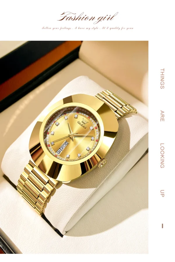 OLEVS 7017 Neue Diamant-Luxus-Quarzuhr für Damen - Eleganz und Alltagstauglichkeit – Bild 14