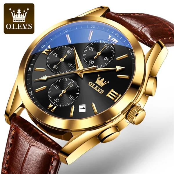 OLEVS 2872 Herrenuhr: Luxuriöser Chronograph mit Sport- und Business-Appeal – Bild 12