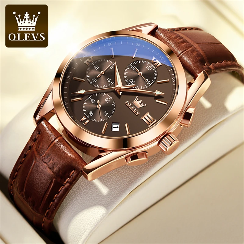 OLEVS 2872 Herrenuhr: Luxuriöser Chronograph mit Sport- und Business-Appeal