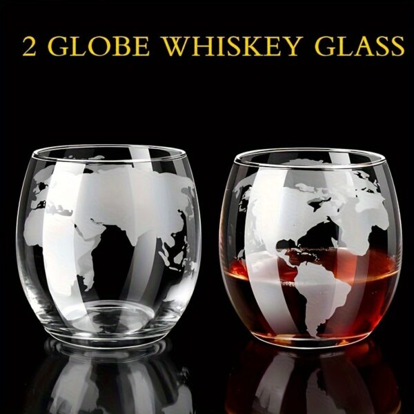 Globe Whiskey Dekanter-Set mit 4 Gläsern - Das Ultimative Geschenk für Spirituosen-Liebhaber – Bild 7