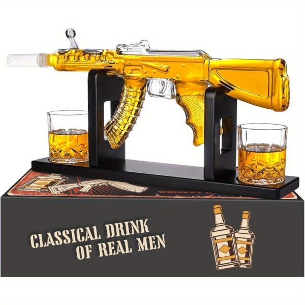AK47 Whiskey Dekanter-Set: Einzigartiges Geschenk für Stilvolle Genießer – Bild 3