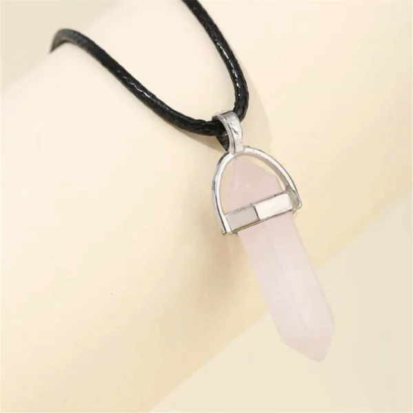 HIKUN Damen Uhren-Set 'Rose Quartz' | 2-teilig mit Halskette – Bild 2