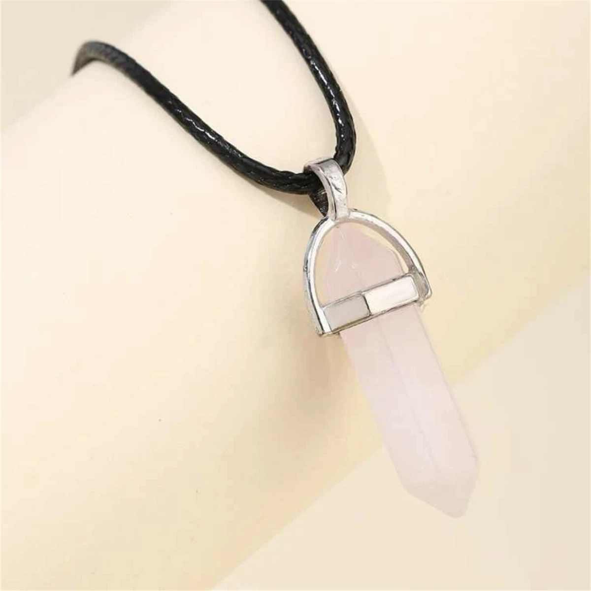 HIKUN Damen Uhren-Set 'Rose Quartz' | 2-teilig mit Halskette