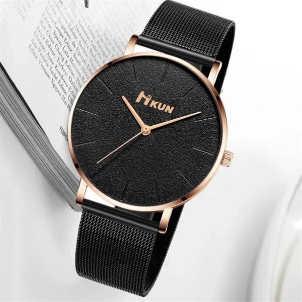 HIKUN Herrenuhren-Set 'Trio' | 3-teilige Kollektion im Minimalist-Design – Bild 5