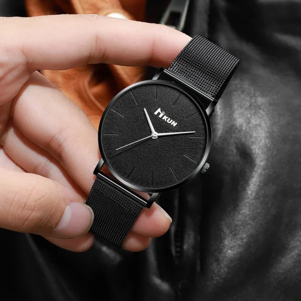 HIKUN Herrenuhren-Set 'Trio' | 3-teilige Kollektion im Minimalist-Design – Bild 4