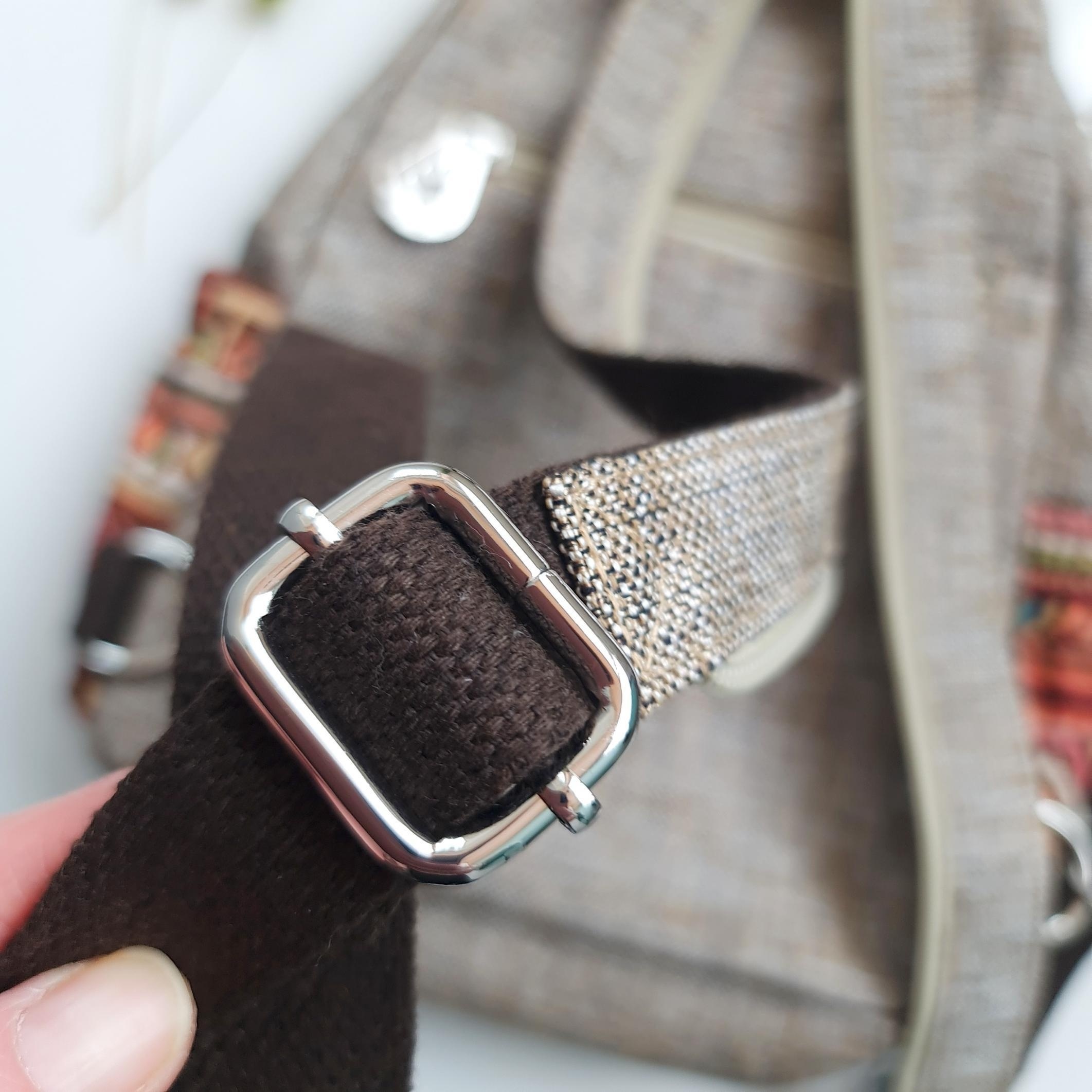 Boho-Rucksack für Damen aus Canvas – Vintage-Design mit Ethno-Muster – Bild 19