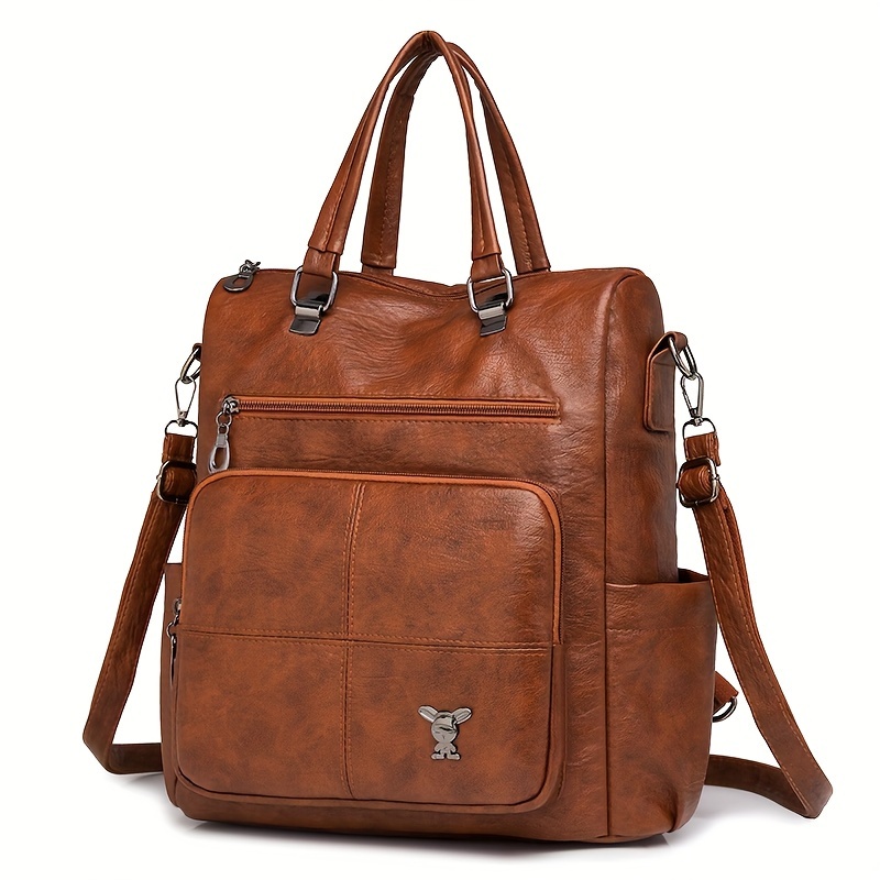 Wandelbarer Damen-Rucksack im Vintage-Stil – Als Tasche & Rucksack tragbar – Bild 5