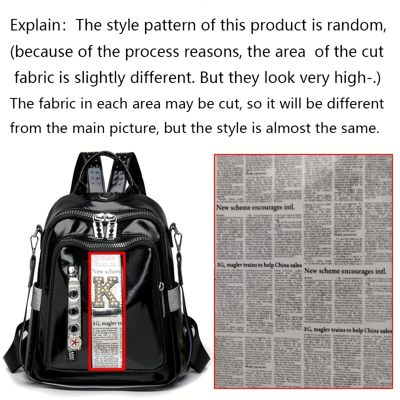 Auffälliger 3D-Rucksack in Helm-Optik mit Strass-Verzierung – Bild 6