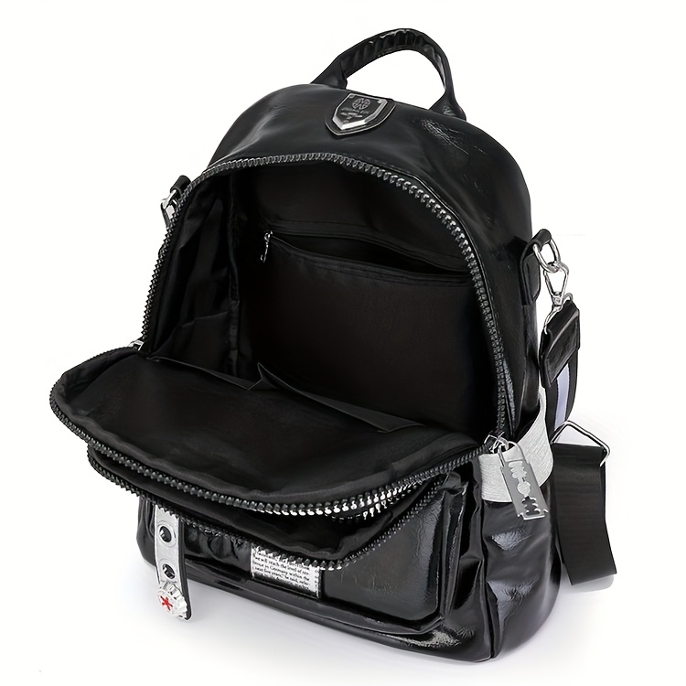 Auffälliger 3D-Rucksack in Helm-Optik mit Strass-Verzierung – Bild 15