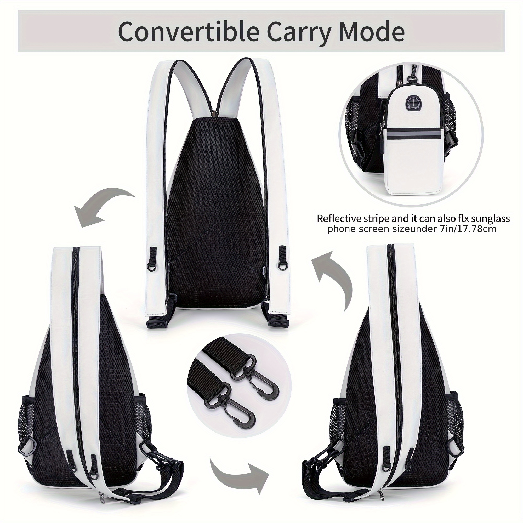 Sportlicher Sling-Rucksack & Handy-Armtasche im Set – Leicht & Funktional – Bild 10