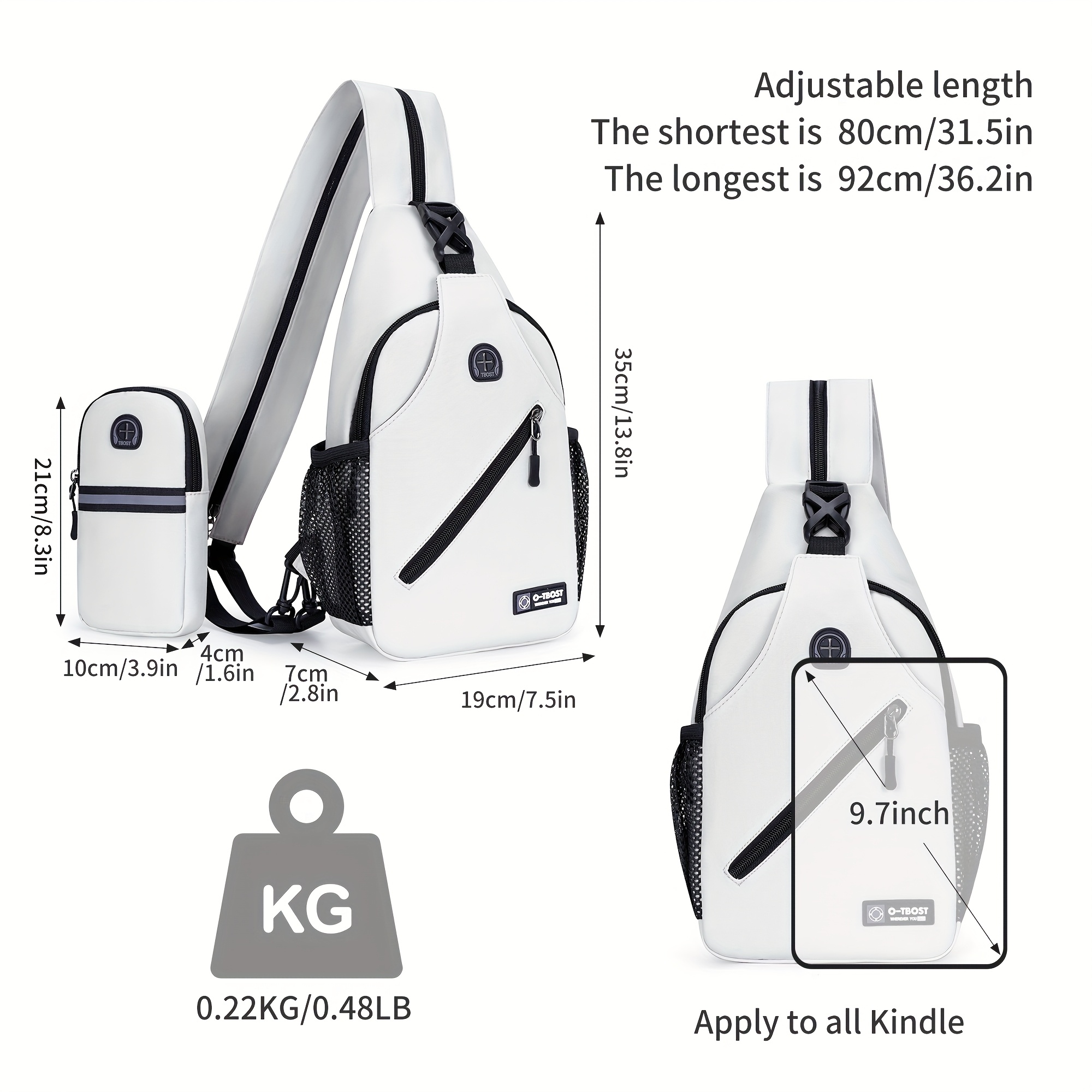 Sportlicher Sling-Rucksack & Handy-Armtasche im Set – Leicht & Funktional – Bild 4