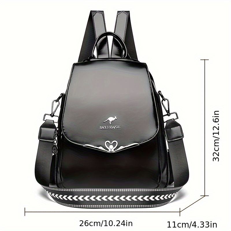 Eleganter 2-in-1 Damen-Rucksack mit modischem Ziergurt