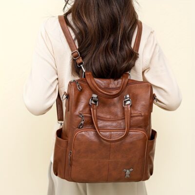 Wandelbarer Damen-Rucksack im Vintage-Stil – Als Tasche & Rucksack tragbar