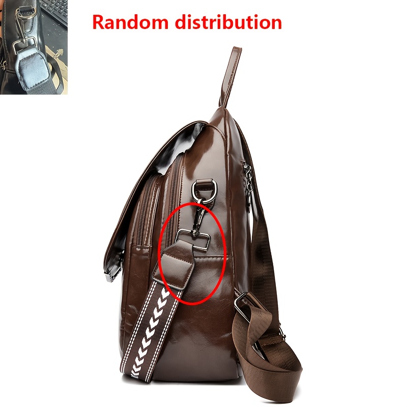 Eleganter 2-in-1 Damen-Rucksack mit modischem Ziergurt – Bild 7