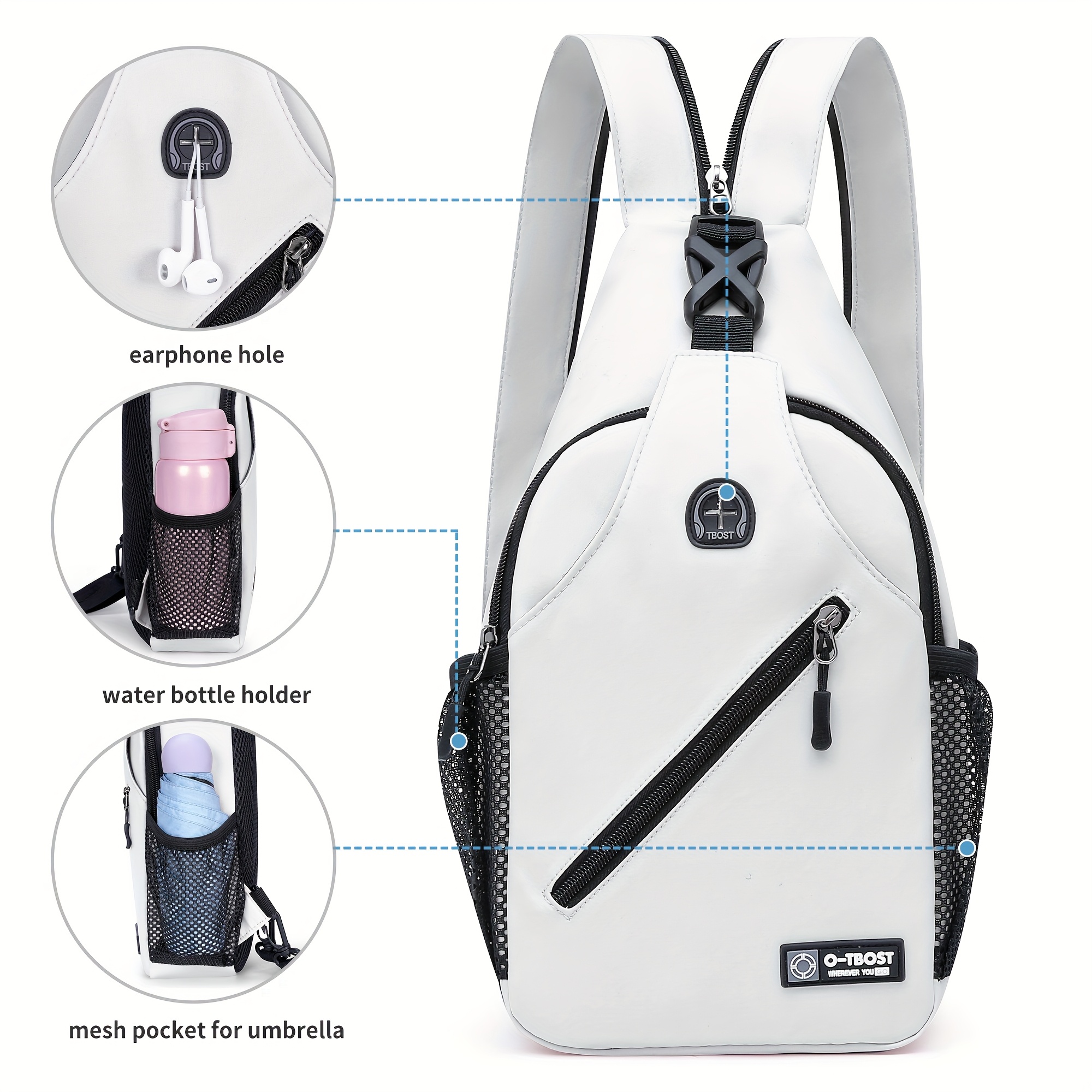 Sportlicher Sling-Rucksack & Handy-Armtasche im Set – Leicht & Funktional