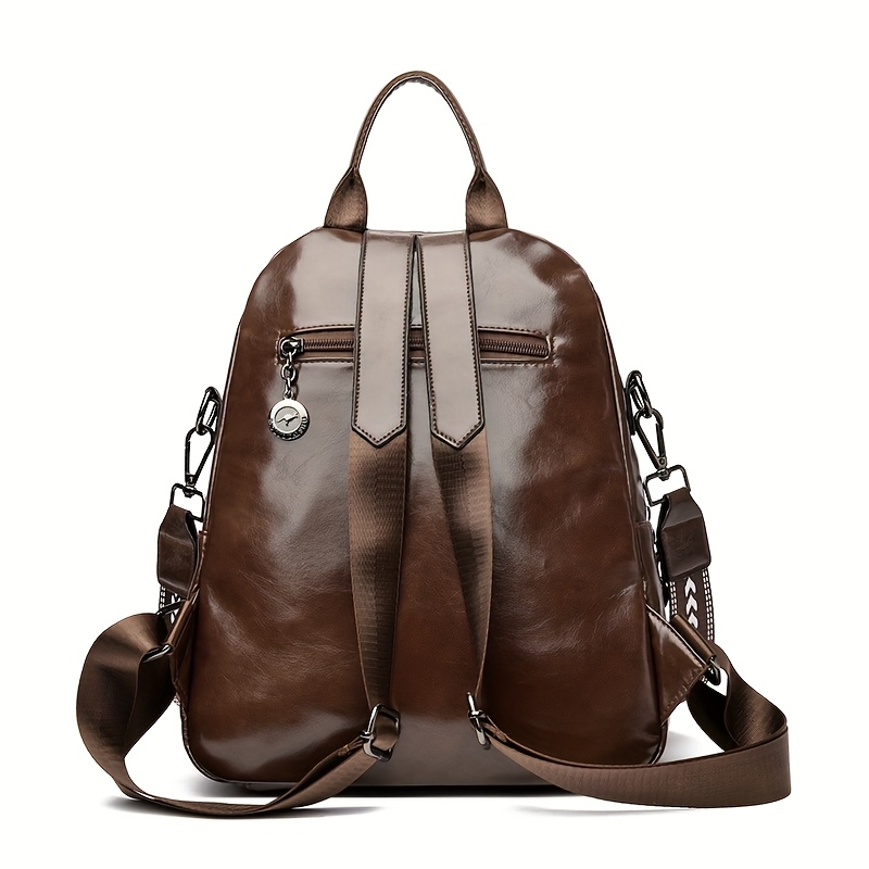 Eleganter 2-in-1 Damen-Rucksack mit modischem Ziergurt – Bild 8